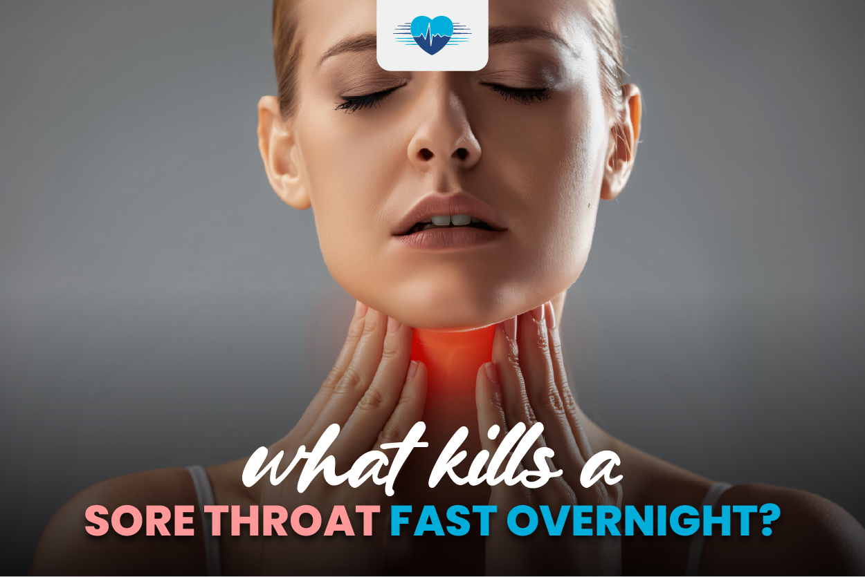 what kills a sore throat fast overnight